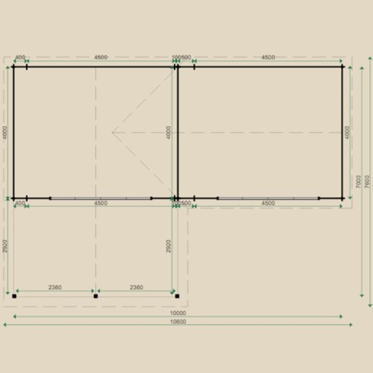 Man Cave wooden summerhouse with veranda seating area